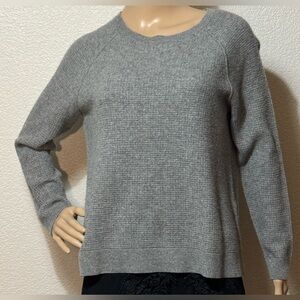 Sundance Gray Cashmere Crew Sweater Size XL